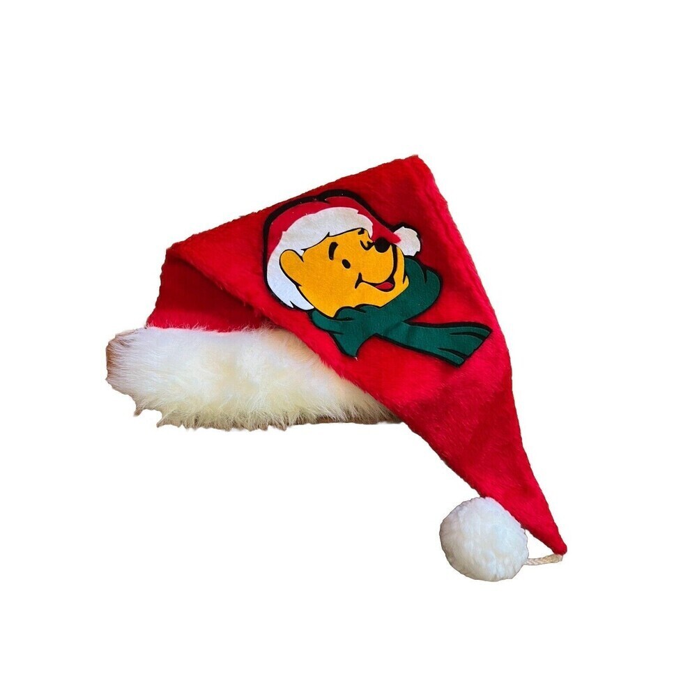 Disney Winnie the Pooh 26" Christmas Santa Claus Hat  one size fits most